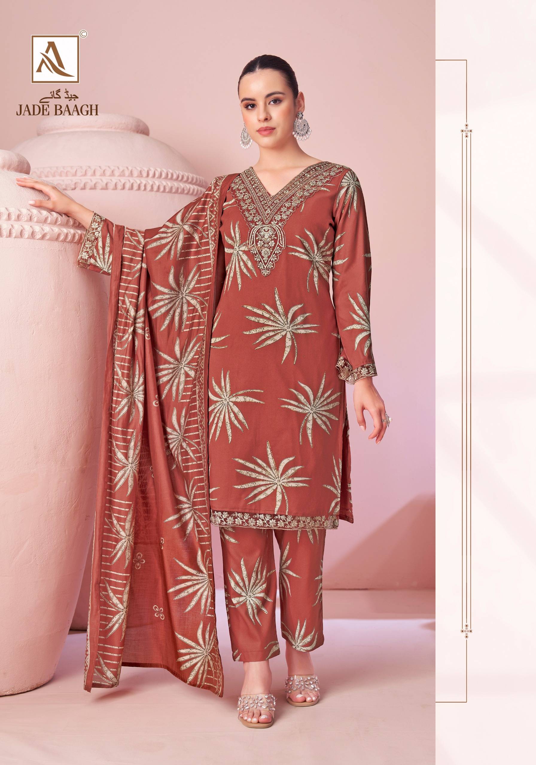 JADE BAGH By ALOK SUIT 01 To 06 Series Stylish Beautiful Colourful Pure Viscose Reyon Dresses At Wholesale Price